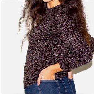 American Apparel Rainbow Metallic Tinsel Sweater